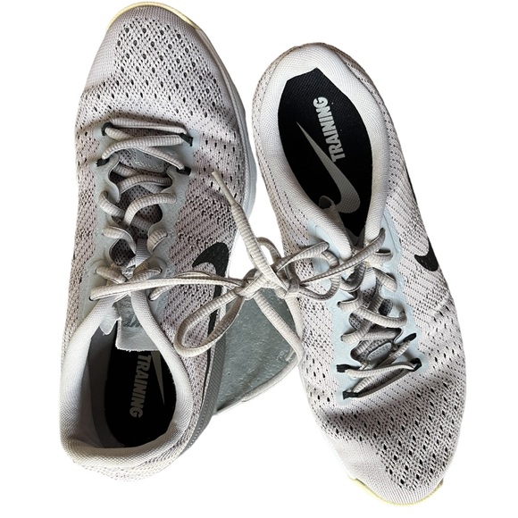 Nike Air Max Mens Flywire Running Shoes White Black Mesh size 8.5 - Picture 12 of 12